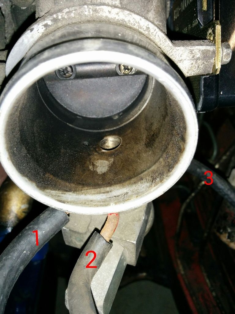 where does the distributor vacuum line connect to?. General Technical Ratsun Forums